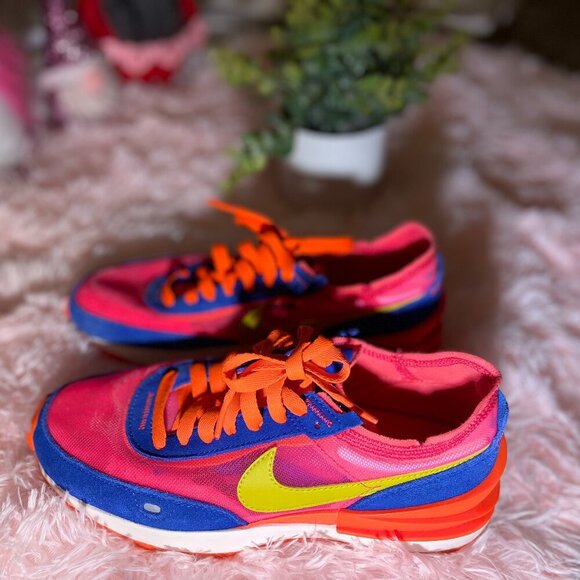 Nike Waffle One – Racer Blue/Hyper Pink - Picture 2 of 8